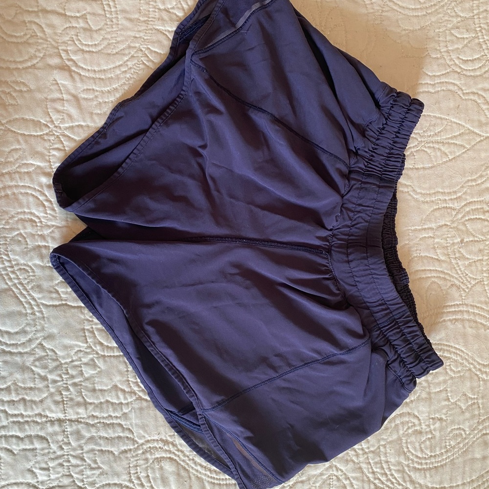 Lululemon Hotty Hot 4” Navy Shorts